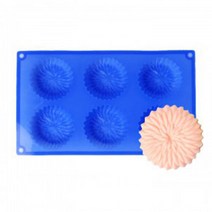 [아로마케이] 실리콘 석고몰드 비누 만들기재료 방향제 원료, 금잔화6구