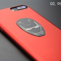 코딩 KD-34 히어로 스마트폰 마그네틱 자석 디자인 철판 플레이트, 02. 아이언맨, 1개