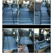 SUV 자동차 매트리스 차박 매트 여행용 차량 실내 평탄화 침대 용품 카 베드 평판 시트, suv럭셔리모델-가죽블랙