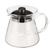 칼리타 kalita 드립 서버 커피 #31253 웨이브 Series Coffee Server 10.1 fl oz (300 ml) For 1 to 2 People G, 2) 유리 손잡이 300ml