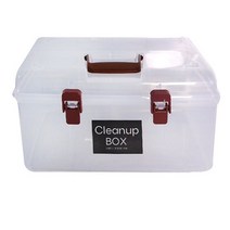 반투명 플라스틱 수납 소품 정리함 리빙 박스 다용도 대형, 본상품선택, 본상품선택