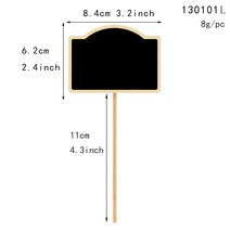 샤프트커플링 축커플링식물 제조 업체 허브 정원 라벨 홈 꽃 냄비 정의되지 않은 나무 칠판 태그 T 형 5 개, 08 House-L_04 50pcs
