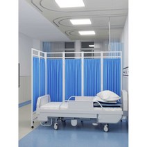 병원 파티션 주사실 처치실 양호실 이동식 보건소 칸막이, 핑크3장