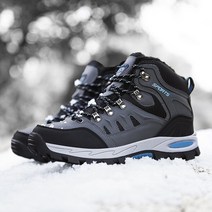대형 야외 부츠 여성 미끄럼 방지 레이스 업 등반 겨울 블랙 따뜻한 트레킹화 30