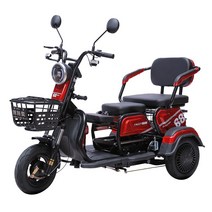 3륜 전기 스쿠터 노인 세발 오토바이 배터리 충전식, 4세대600W 48V13a블랙골드30KM48V