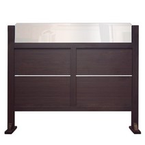 신화공방 목재유리파티션 업소용 식당 사무실 호프집 이동식칸막이 카페인테리어 가리개 가림막, 월넛