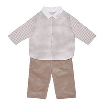 밍크뮤ch (BR)프렌치체크상하복 33A7067209 유아외출복 어린이집 백일 돌 선물