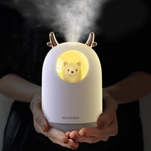 미니 무드등 가습기 펫 동물 강아지 댕댕이 USB 가습기 차량용 휴대용 아기방 사무실, 댕댕이가습기-필터만15개