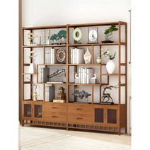 원목 도자기 진열장 상패 진열대 수납 서재 전통 소품, G