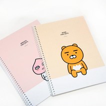 카카오프렌즈 스프링 연습장 무서 무선노트, 라이언, 1권