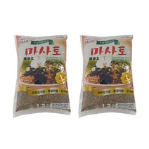 1+1 초록스타 마사토 소립 1.2L 2개 분갈이 분재
