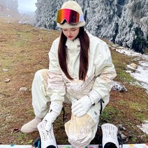 겨울 스키복 스노우 방한방풍 여자 방수 보드복 커플 스포츠 후드