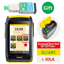 미니 OTDR 활성 섬유 라이브 테스트 1550nm 20dB 반사계 터치 스크린 OPM VFL OLS 광학 테스터 SC 커넥터, 03 S5F(APC) with iOLA