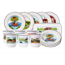 빌레로이 앤 보흐 디자인나이프 21cm 접시, 스프, 노아의방주, 1개