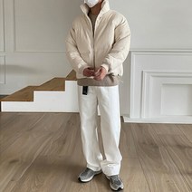 겨울 비비드 코듀로이 숏 패딩 점퍼 / 블랙 차콜 카키 핑크 화이트