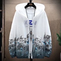 여성 바람막이점퍼 등산 방수 바람막이자켓 기본 자켓 여름 인쇄 다채로운 특대 인쇄 얇은