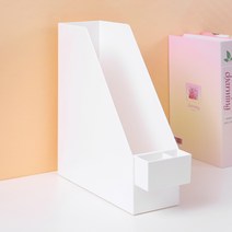 아르젠떼 모던 서류파일 책꽂이 화일박스 사이드 수납함 세트, 파일꽂이+2단 수납함 세트, 2개