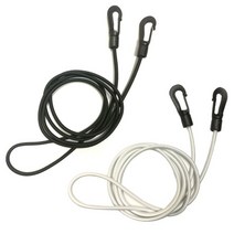 수상스키로프 inflatable boat canoe kayak paddle bungee shock cord hook tie down rope fishing rod lanyard, 검정색과 흰색