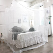 국산 모기장 침대 사각 대형 캠핑 모기장 높이210cm선택가능, 키높이화이트사각 4-5인용(높이210cm)