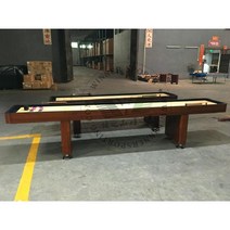대형 셔플보드 테이블 게임 내기 펜션 내기 오락 스포츠, 3.65m 단단한 나무 슬라이드 웨이 보드