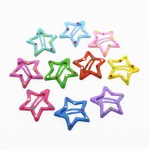 5 개/대 개 헤어 액세서리 귀여운 머리 핀 애완 동물, 04 matte Stars Dots ran