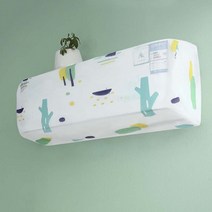 벽걸이에어컨셀프청소 벽걸이 에어컨 peva air 컨디셔너 커버 청소 방수 먼지 커버 패션 인쇄 패턴 안티 더스트 케이스 대기 커버 홈 장식, 86x31x21cm