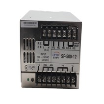 전원 공급 장치 24V 최소 20A PFC 100-240v 입력 전압 스위치 미포함 금속 케이스, 한개옵션0