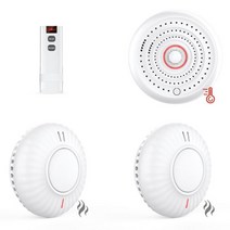일산화탄소 탐지기 CPLAN 상호 연결 연기 감지기 열 경보 433Mhz 무선 화재 흡연 센서 (밀폐형 10 년 배터리 포함), KIT A