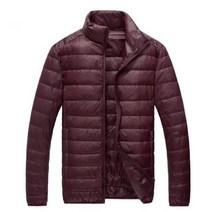 UNIQLO 스타일 초경량 짧은 재킷 남자 Packable 경량 긴팔 지퍼 퍼퍼 자켓 S-6XL