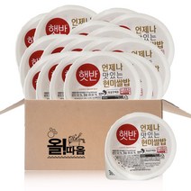 올따옴) 햇반 맛있는 현미쌀밥 210g 18입, 1개