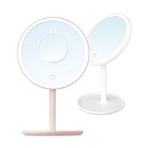 나비 NV53-CMR7 스탠드 조명 화장 무드등 5배확대 거울, 핑크