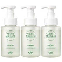 해피바스 마이크로미셀라 솝베리 모이스춰 버블폼, 3개, 250ml