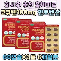 N잡러 회사원 추천 육체피로 코엔자임 Q10 100mg 판토텐산 50대 어르신 50대 코큐텐 에너지 보충 임신준비 혈압에 좋은 영양제 비타민 B1 B2 B6 나이아신 세븐베리 과일 혼합 분말 COENZYMEQ10