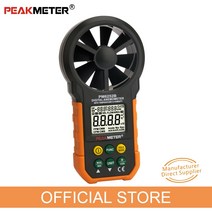속도 측정기 타코미터 스피드건 타코메타 PEAKMETER-디지털 풍속계 휴대고정밀 공기 유량계 온도 및 습도, 해외배송