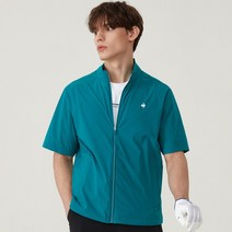 공식몰 남성 잔립조직 로고 레터링 하프 소매 점퍼, M