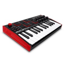 아카이 프로페셔널 MPK Mini MK3 25키 레드 MIDI 키보드 레코딩 작곡 제작