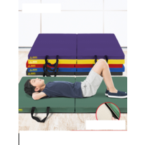 안전매트 착지매트 유치원 체육관 충돌방지 매트 보호, 삼단스펀지패드 180x60 두께 10cm