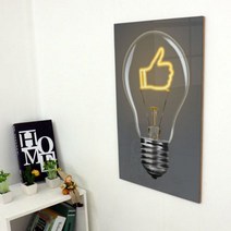 꾸밈 ia203-아크릴액자반짝전구네온사인 액자, 4타입-전구