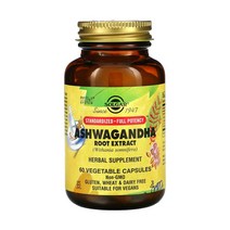 Solgar 솔가 아슈와간다 뿌리 추출물 60정 Ashwagandha 솔땡 고약사 약들약 베지캡슐