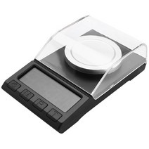 0.001G 정밀 전자는 디지털 인디케이터 보석 쥬얼리 다이아몬드 규모 휴대용 연구소 무게 밀리그램 규모 0.001G 저울, 검정_100 그램