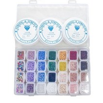 안공사더비즈 반지 팔찌 만들기 비즈 DIY 키트 G type, 혼합색상, 1세트