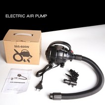 전동펌프 브라보펌프 수류탄펌프 에어 매트 캠핑 펌프 110V 220V 600W 공기 압축기 전기 텀블링 트랙 체육, 01 110V_03 UK Plug_01 EU