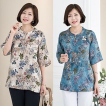 [엄마옷 로즈맘] 수묵인견블라우스