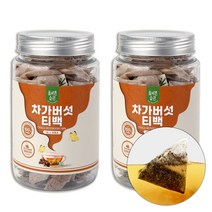 원적외선 로스팅 볶은 차가버섯 영양 차 Good-P 100티백, 50개, 2개