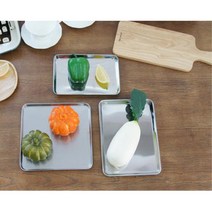 무변형 내구성 스텐 다용도 트레이 스텐쟁반 주방용품, 단일사이즈