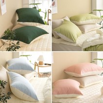 엠보라 순면100% 코마사 베개커버 40x60 50x70 4colors