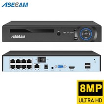 슈퍼 IP 카메라 8mp POE NVR 비디오 레코더 H.265 CCTV 시스템 ONVIF 네트워크 얼굴 감지 P2P 감시 RTSP, CHINA_아무도 | 4CH