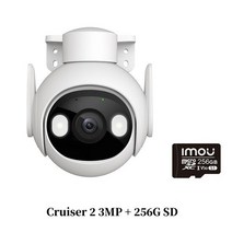 무선홈캠 강아지홈캠 PTZ카메라 IP카메라 홈캠 펫캠 IMOU 크루저 2 5MP 3MP 와이파이 감시 야외 보안 스마트 추적 인간 감지 풀 컬러 야간 투시경, 5.3MP add 256G SD  EU plug36mm