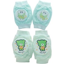 유아 아동 무릎보호대 2p 유아메쉬쿠션 무릎보호대, 민트A2p