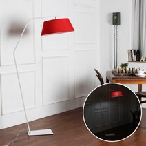 [베이직팩토리]노이스 장스탠드/플로어스탠드, 색상:화이트(화이트갓)